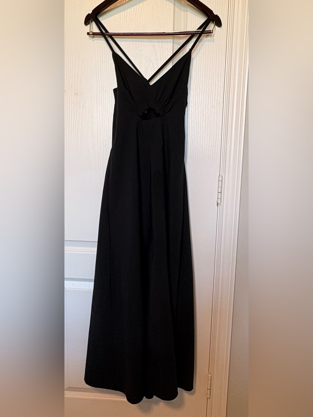 Elegant Black Strapless Maxi Dress